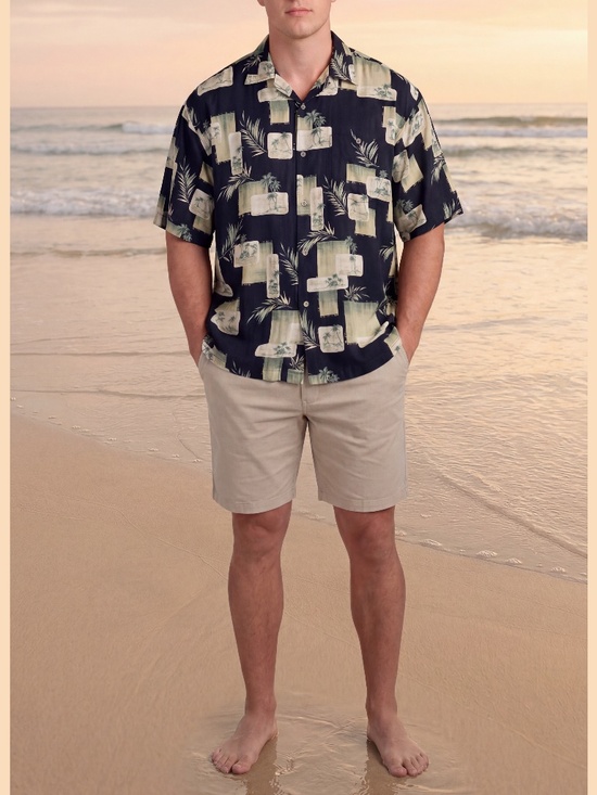 Bamboo Cay Fine Resortwear Other - Bamboo Cay Rayon Hawaiian‎ Shirt Size XL Retro Beach Made Korea Fine Resortwear